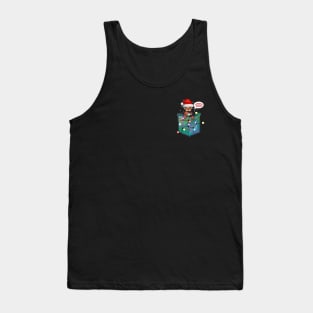 Happy holidays human bengal in pocket Tank Top